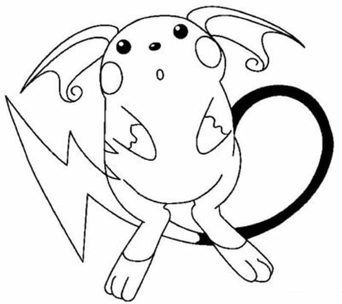 Pokemon Detective Pikachu Coloring Pages 1