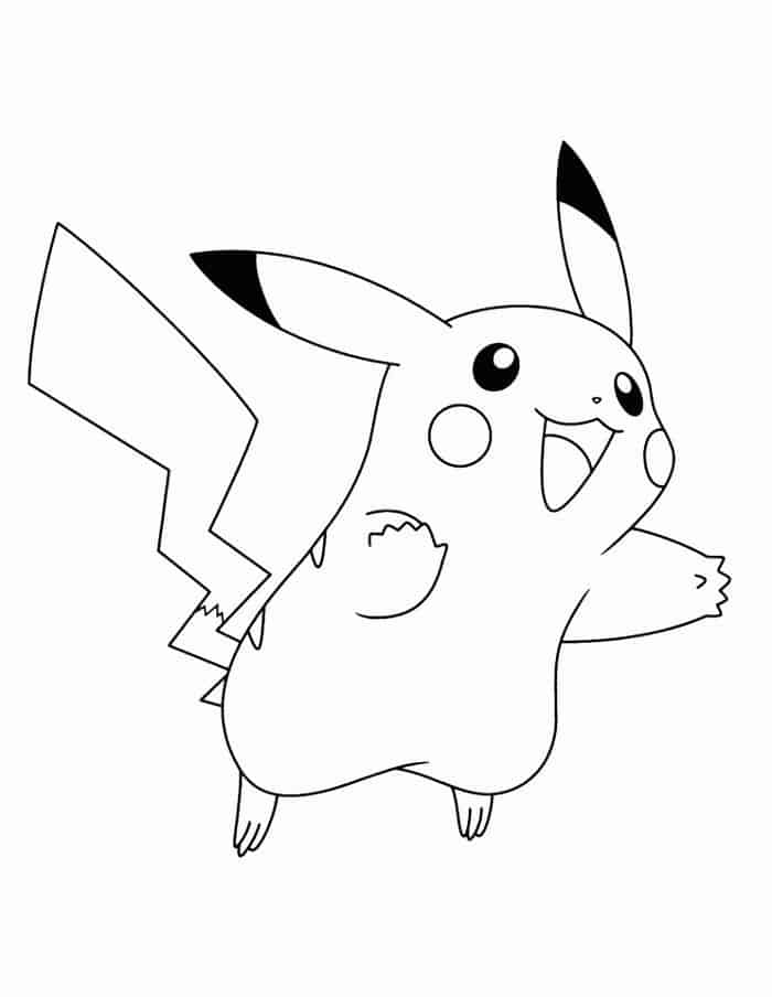 Pokemon Flarion And Pikachu Coloring Pages
