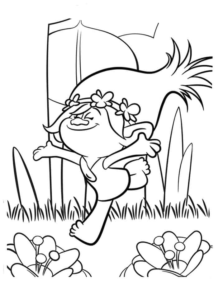 Poppy Trolls Coloring Pages
