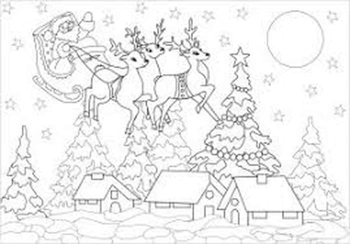 Preschool Christmas Coloring Pages