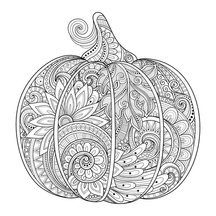 Pumpkin Coloring Pages For Preschool