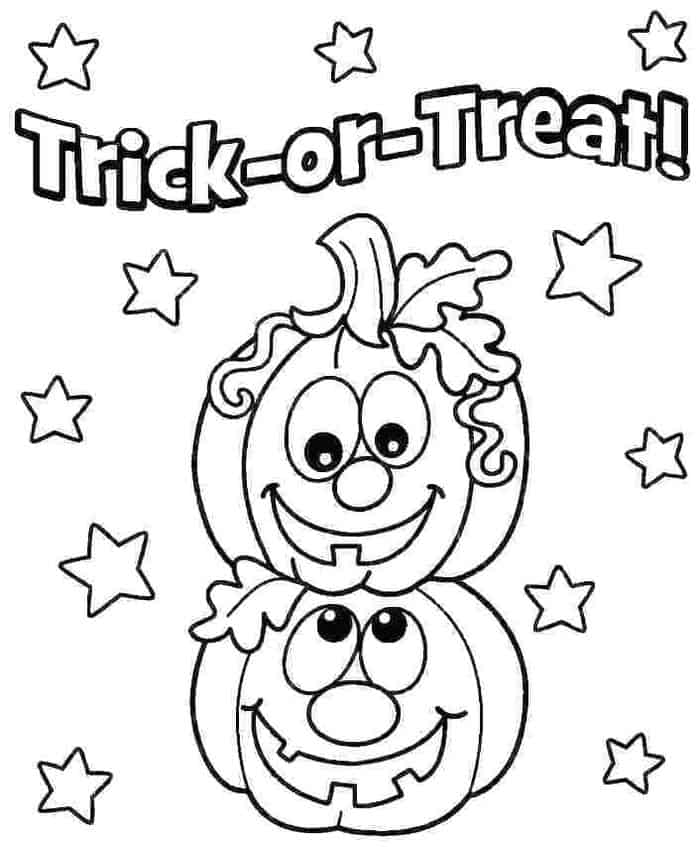 Pumpkin Coloring Pages For Toddlers