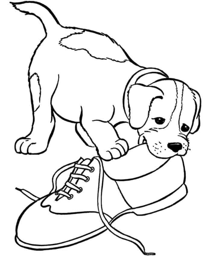 Puppy Printable Coloring Pages