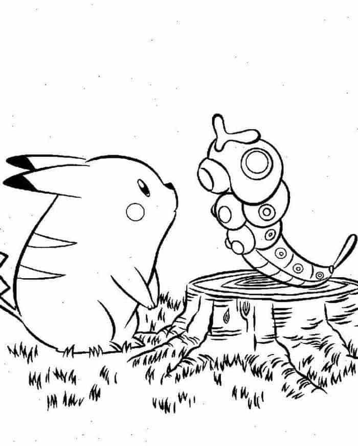 Raichu And Pikachu Coloring Pages