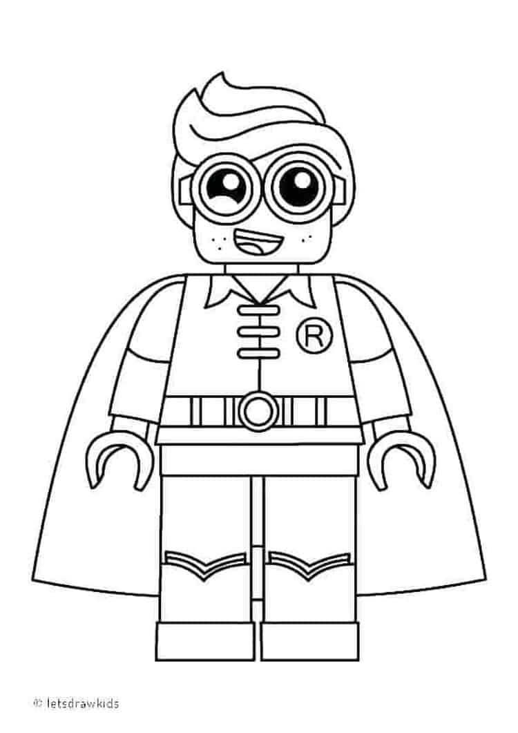 Robin Coloring Pages Batman