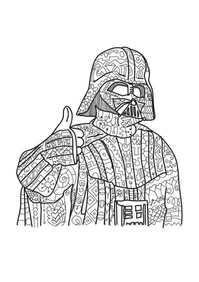 Star Wars Coloring Pages Darth Vader 1