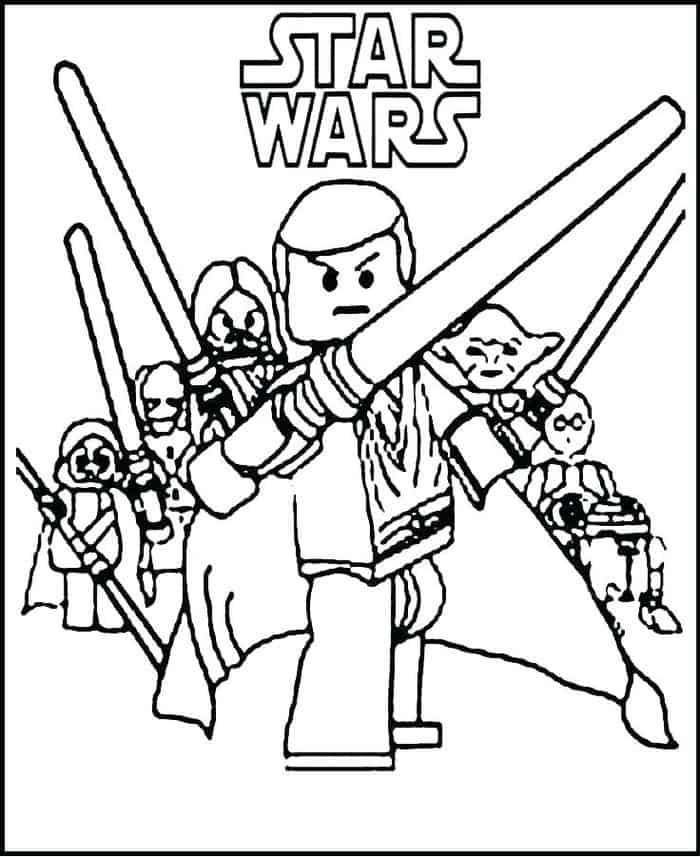 Star Wars Jedi Coloring Pages