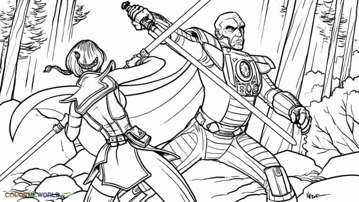 Star Wars Princess Leia Coloring Pages 1