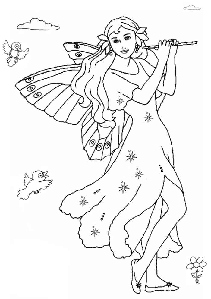 Steampunk Fairy Coloring Pages