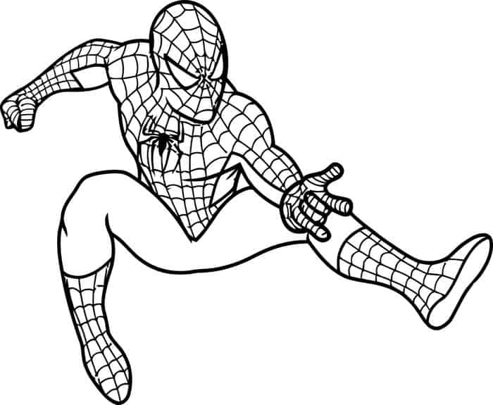 Superhero Coloring Pages Free