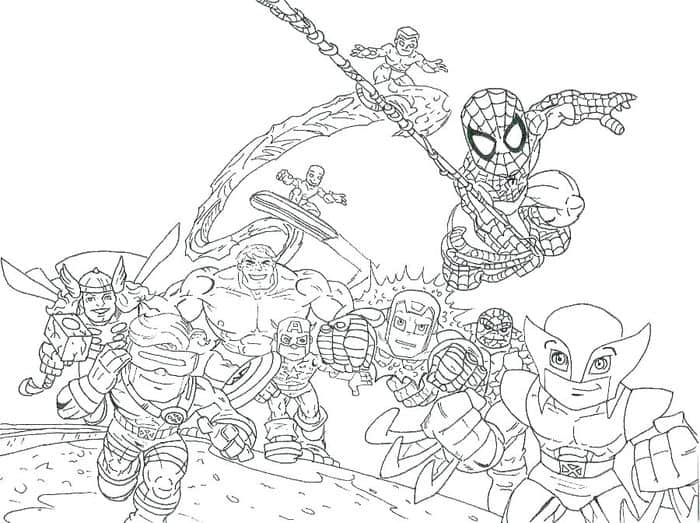 Superhero Coloring Pages