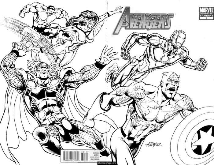 Superhero Free Coloring Pages