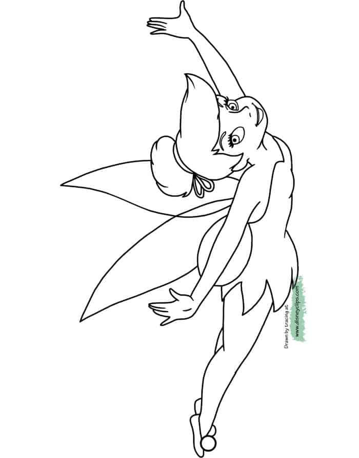 Tinkerbell Fairy Coloring Pages