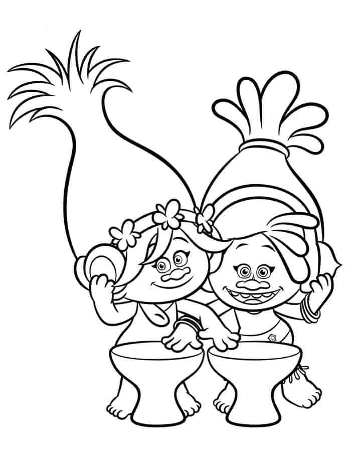 Trolls Coloring Pages Poppy