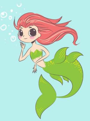 mermaid coloring pages to print for kids