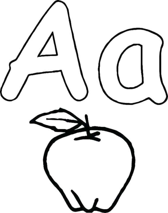 A Is For Apple Coloring Pages