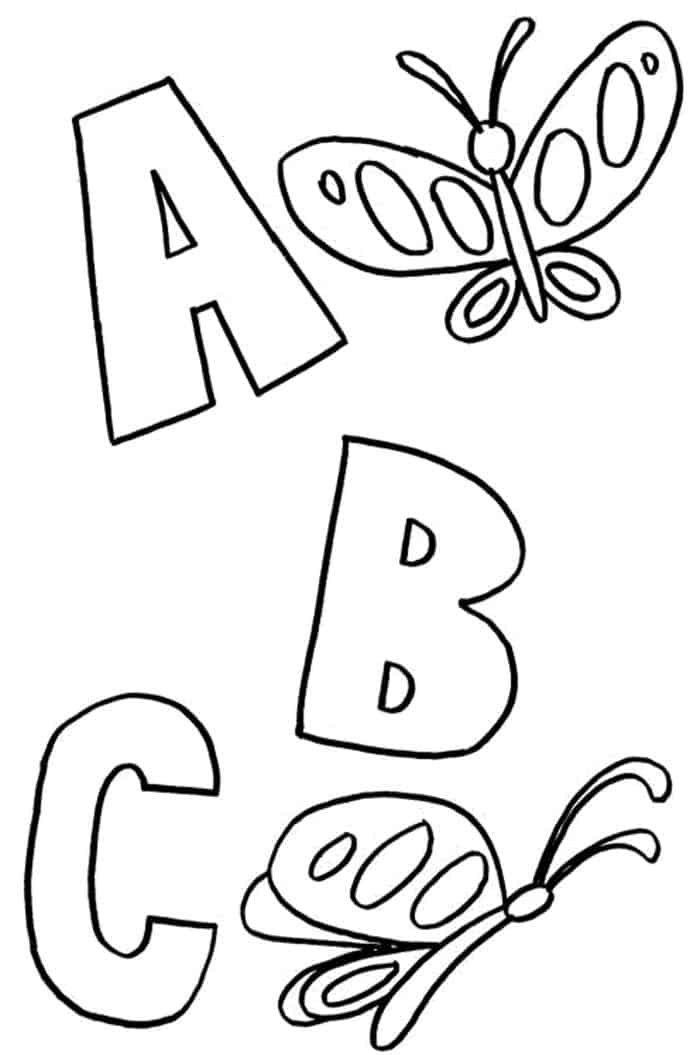 Abc Free Printable Coloring Pages