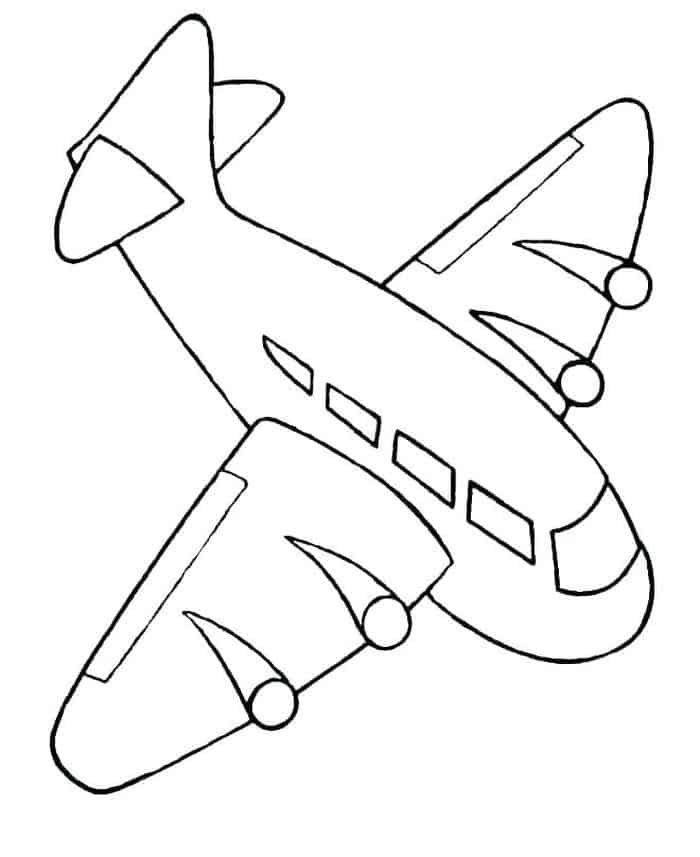 Airplane Coloring Pages For Preschool