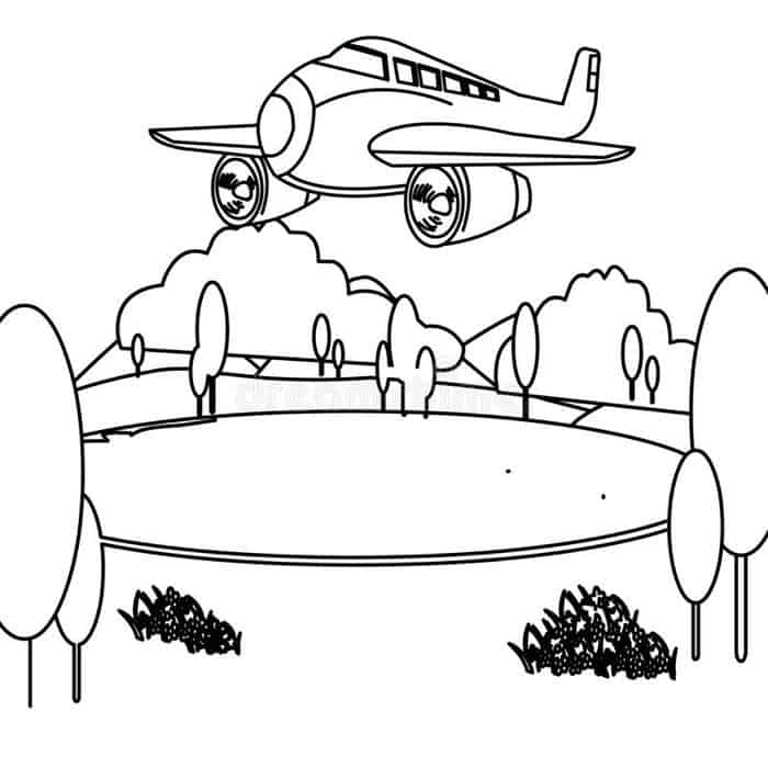 Airplane Coloring Pages Free