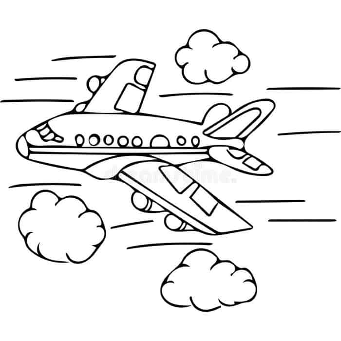 Airplane Coloring Pages