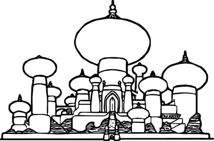 Aladdin Castle Coloring Pages