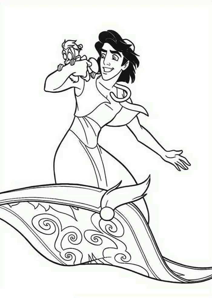 Aladdin Coloring Pages 2019