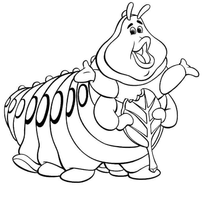 Alice In Wonderland Catipllar Coloring Pages