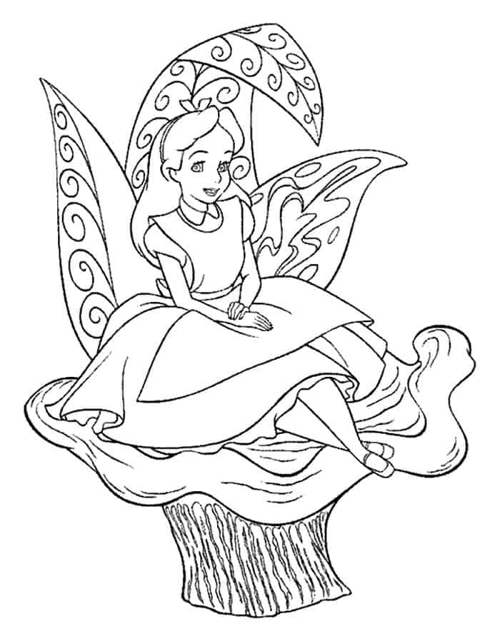 Alice In Wonderland Coloring Pages Tim Burton