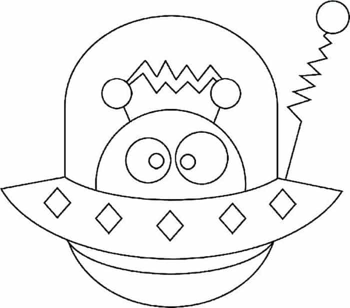 Alien Coloring Book Pages