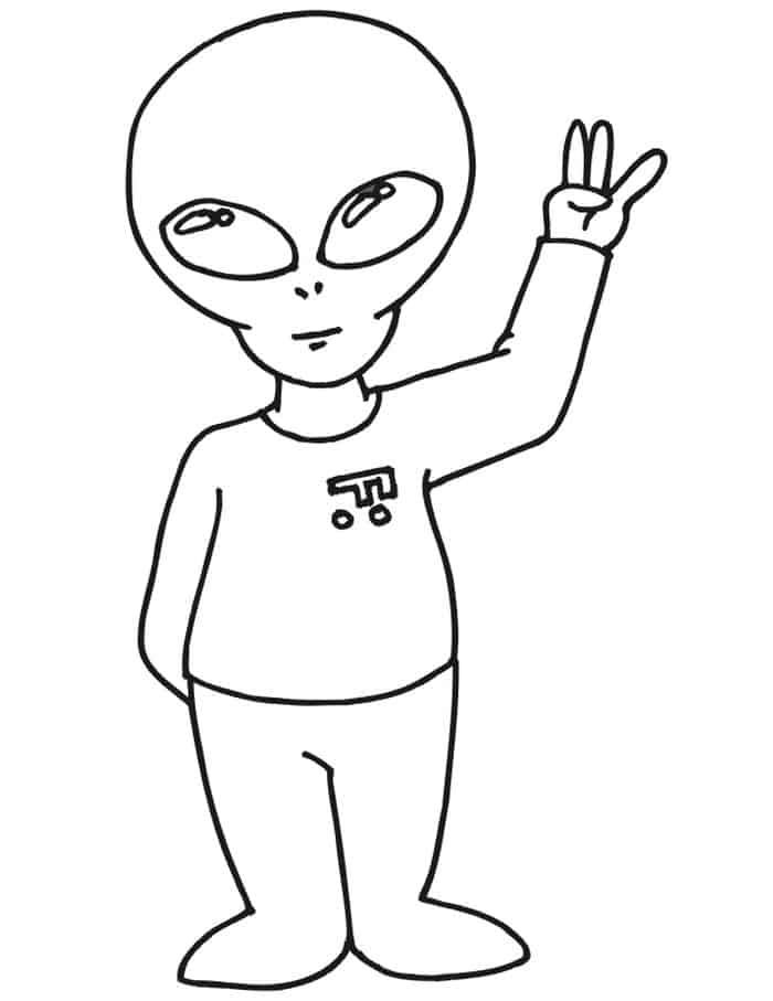 Alien Coloring Pages Free