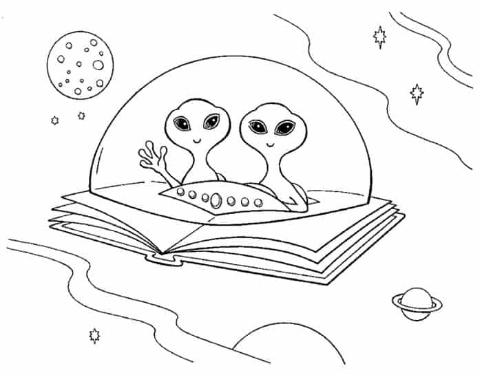 Alien Invasion Coloring Pages