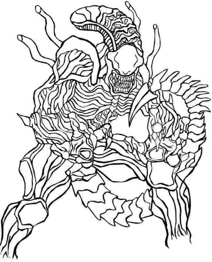 Alien Vs Predator Coloring Pages Empress