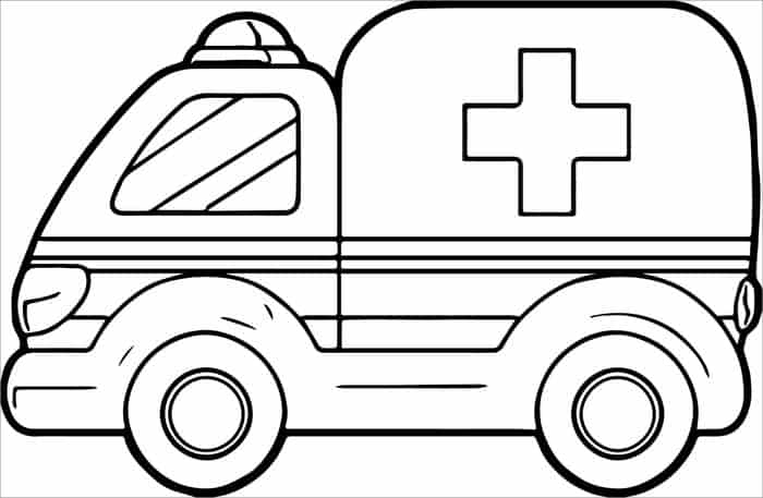 Ambulance Coloring Pages Online