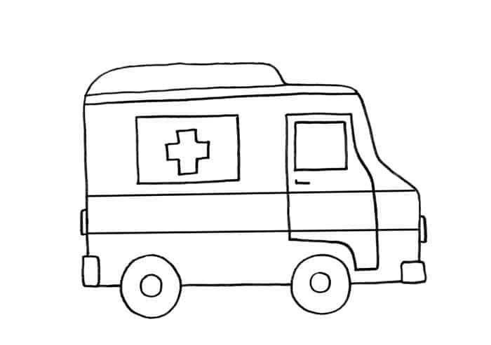 Ambulance Tuck Coloring Pages