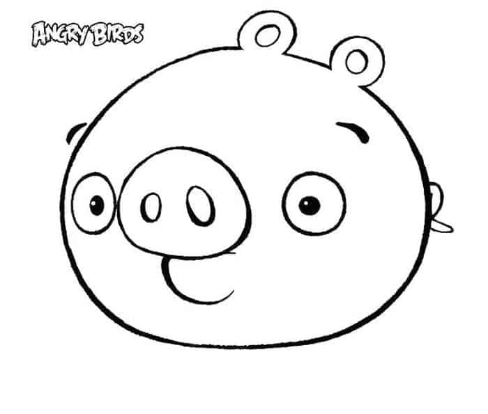 Angry Bird Pigs Coloring Pages
