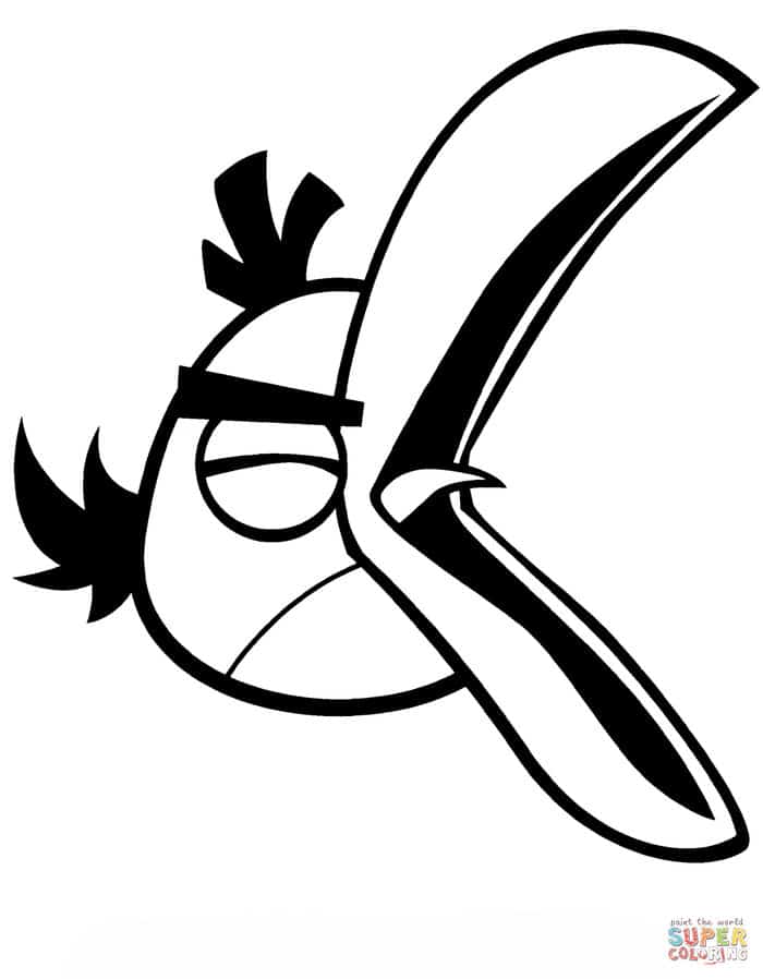 Angry Birds Boomerang Bird Coloring Pages