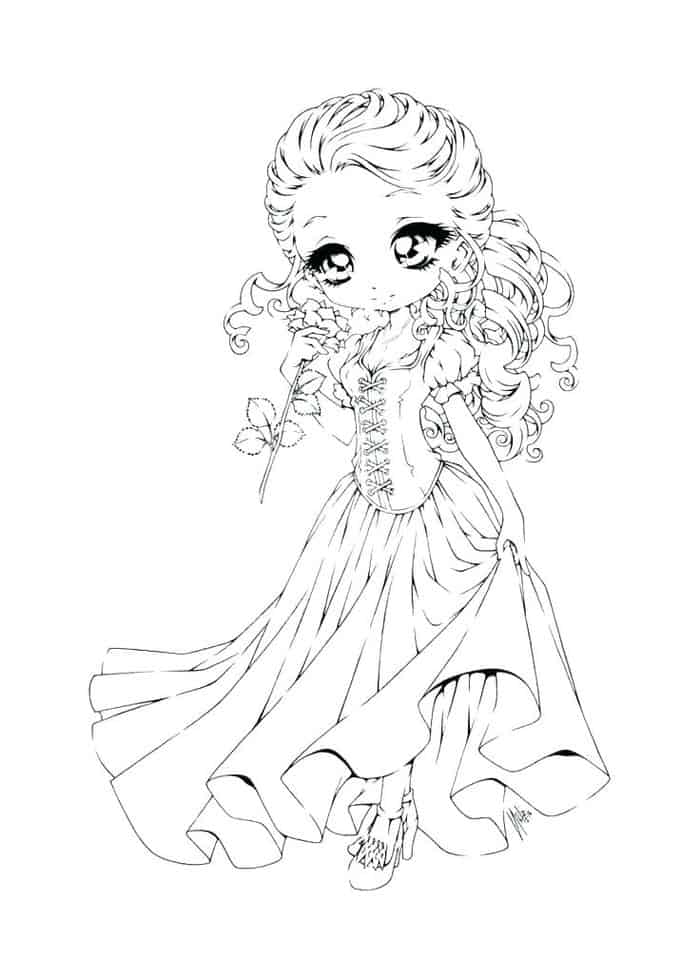 Anime Princess Coloring Pages