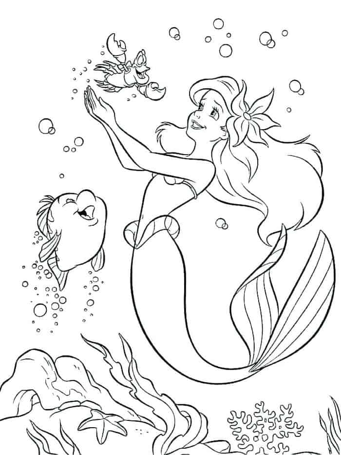 Ariel Princess Coloring Pages