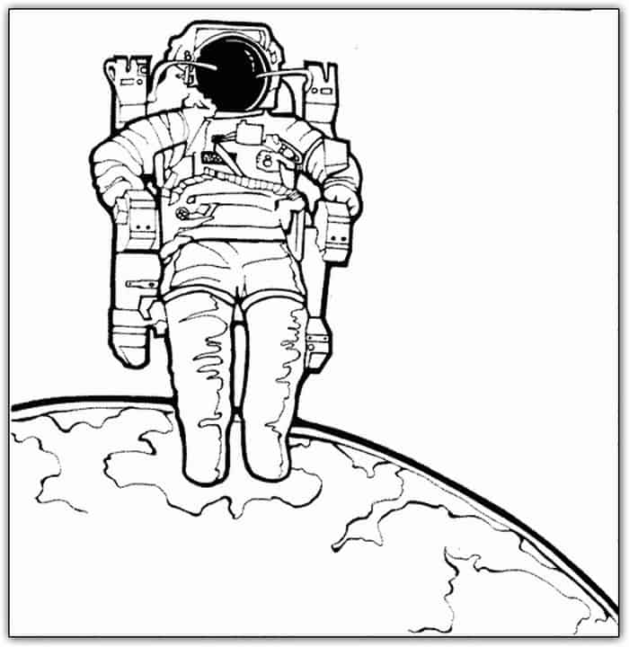 Astronaut Coloring Pages