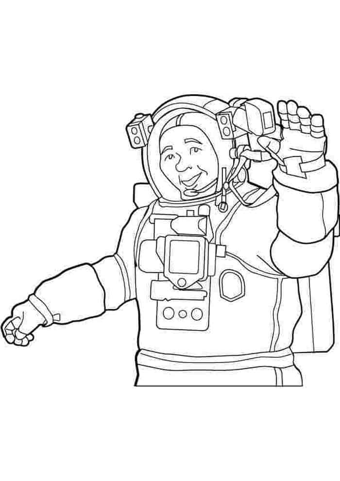 Astronaut Equipment Coloring Pages