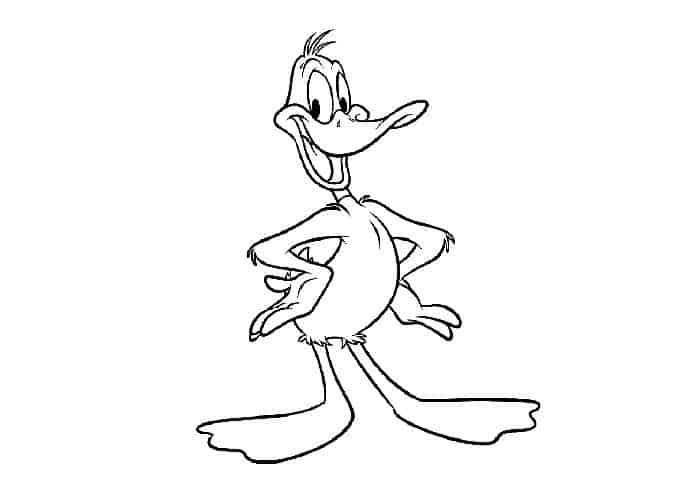 Baby Looney Tunes Coloring Pages Daffy Girl 1