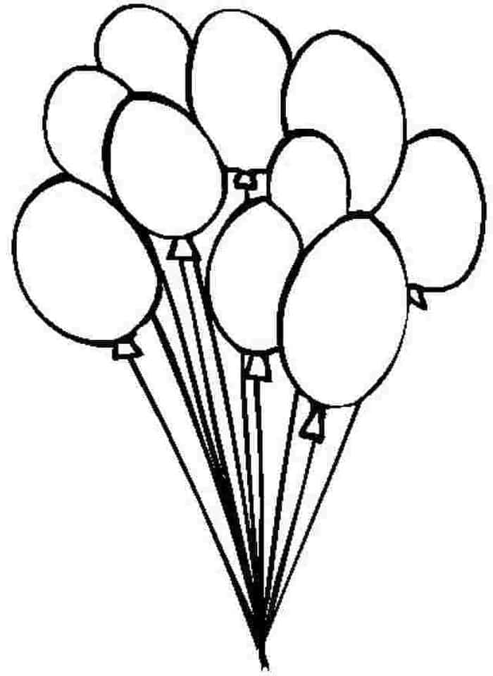 Balloon Coloring Pages