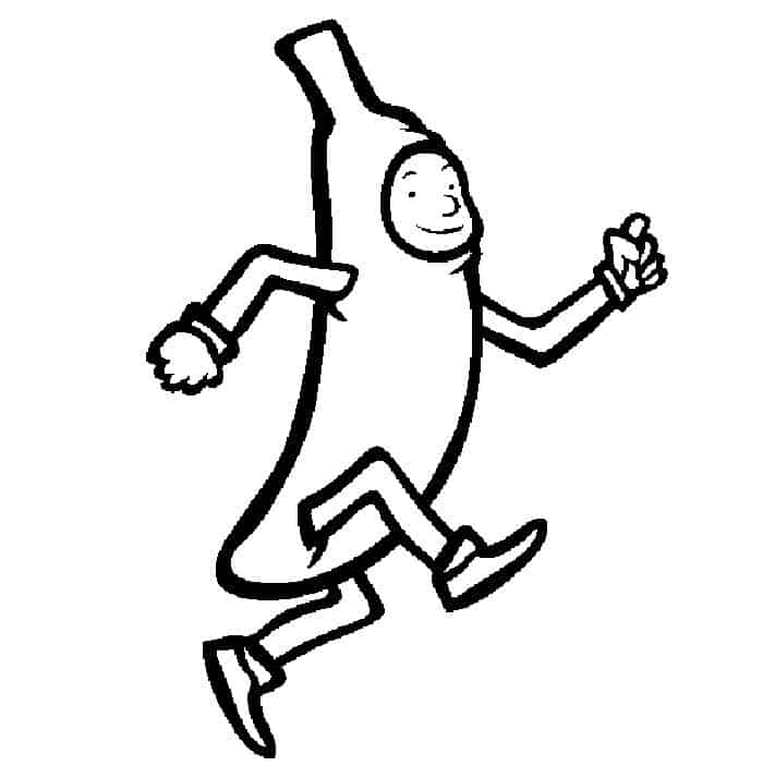 Banana Boy Fortnite Coloring Colored Pages