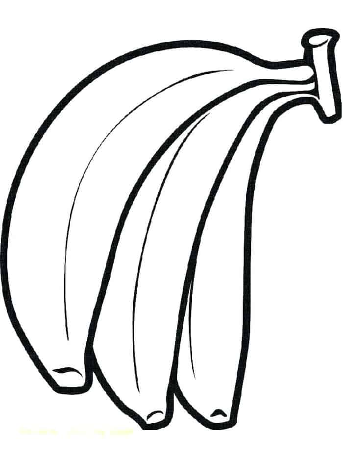 Banana Coloring Book Pages