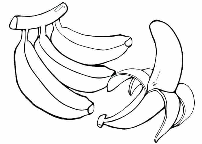 Banana Coloring Pages