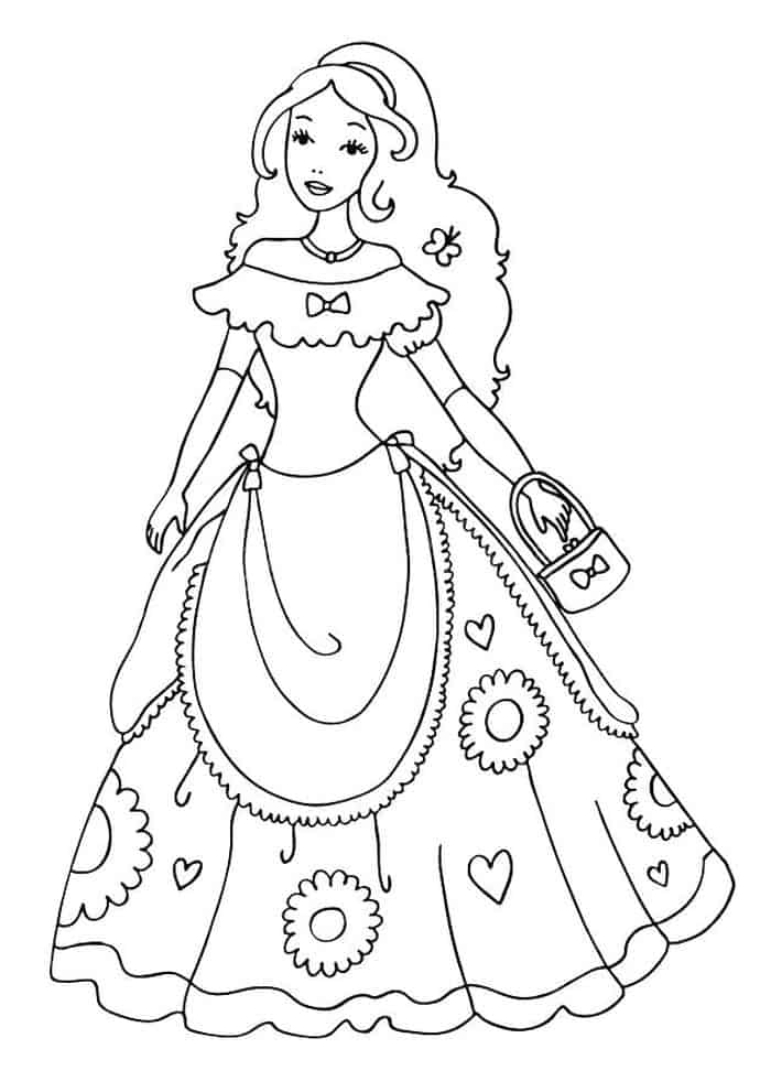 Barbie Princess Coloring Pages