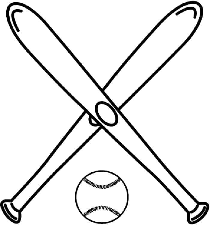Baseball Bat Coloring Pages
