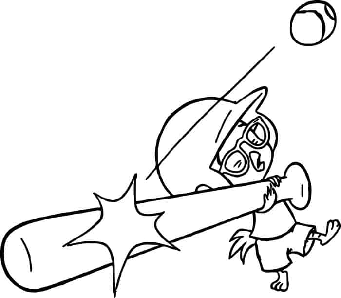 Baseball Coloring Pages For Kids