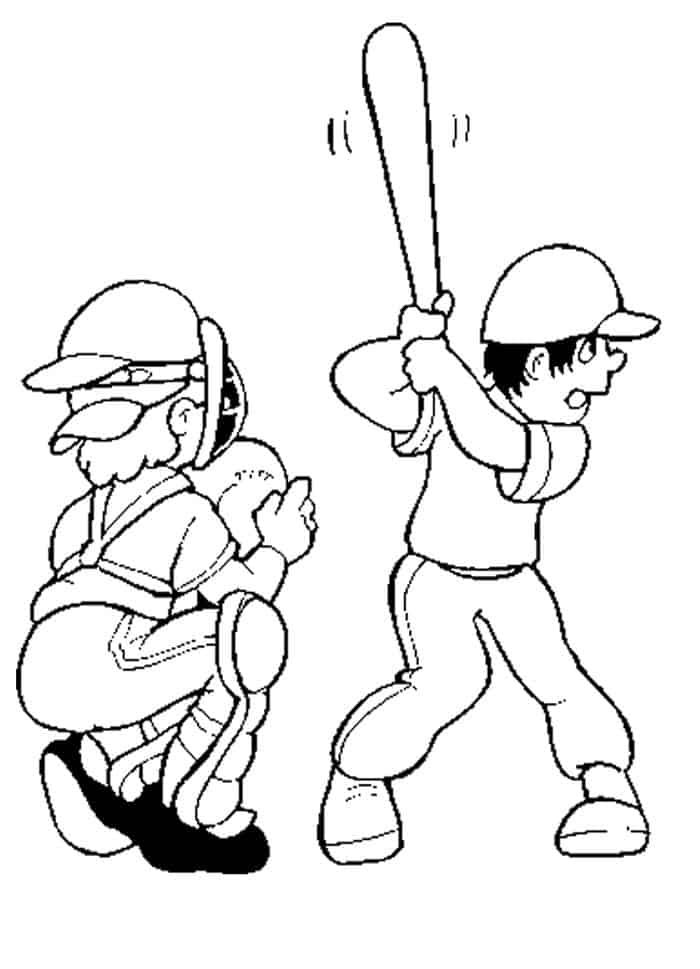 Baseball Coloring Pages Free Printable