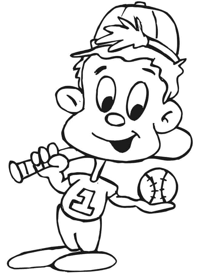 Baseball Diamond Coloring Pages